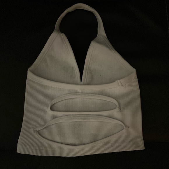 FP Movement Happiness Runs Strappy Back Halter Crop White - Picture 6 of 6